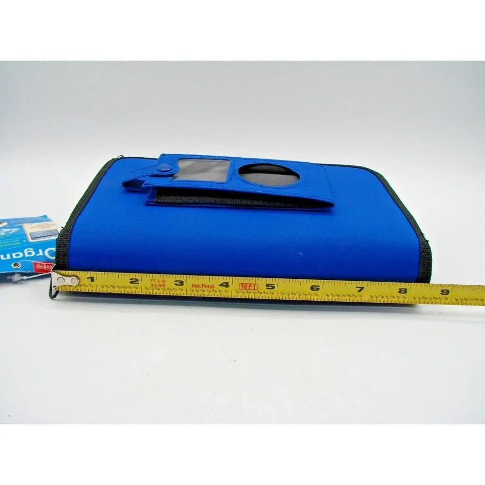 NEW PlanAhead iOrganizer Planner w/ Calculator Blue Zip Around Wallet Combo NOS